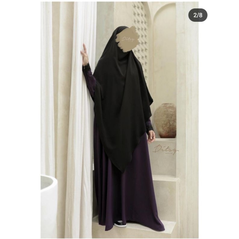PRELOVE WAFA ABAYA DITSY RAISIN SIZE S