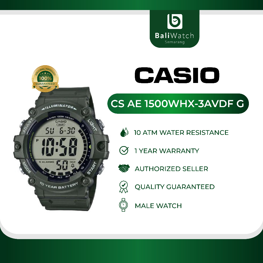 Casio CS AE 1500WHX-3AVDF G