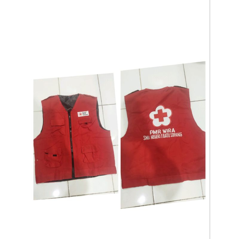 rompi merah pmr wira#rompi pmr sekolah