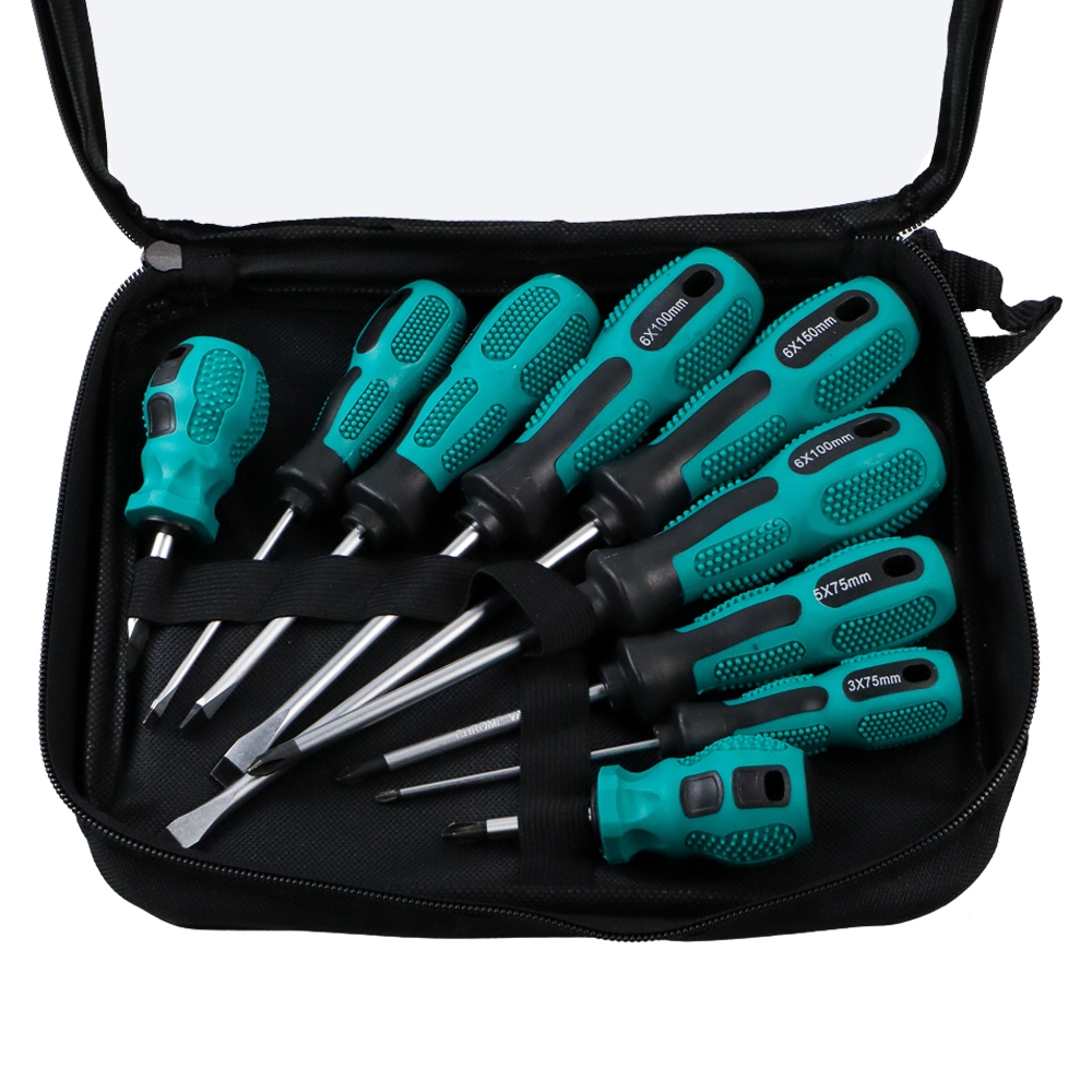 Set Obeng Magnet Kombinasi Obeng Plus Minus
