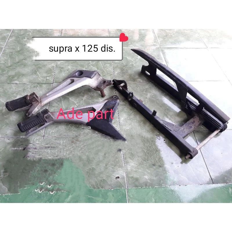 arm sasis+step belakang. Supra x 125. dis. copotan  original nominus