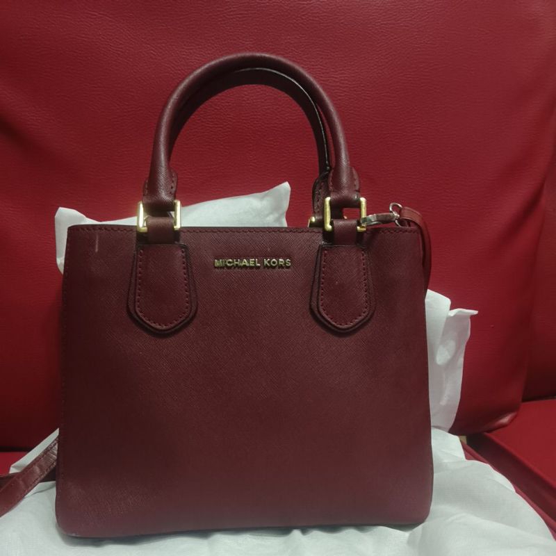 mk slowan merah marun mini