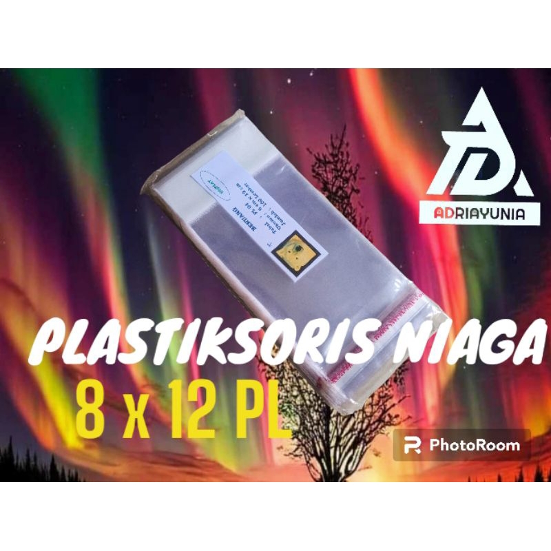 Plastik OPP Plong 8 x 12 Perlis 100 lembar - Plastik Opp 8x12 cm Aksesoris