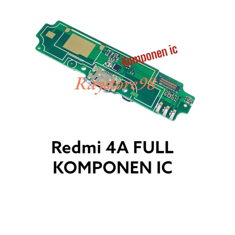 Flexibel Charger Redmi 4A ORIGINAL FULL KOMPONEN IC Fleksibel Flexible Konektor Carjer PCB Board Cas