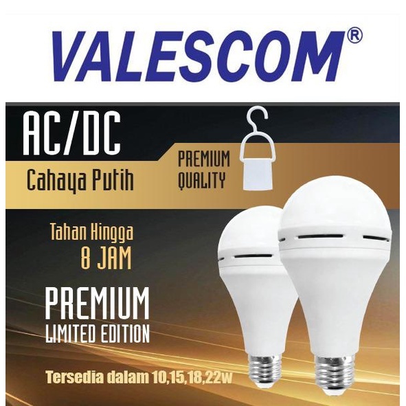 LAMPU LED EMERGENCY VALESCOM PREMIUM