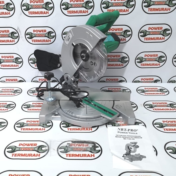 

MITRE SAW NRT PRO 7" MS 7185 HD MESIN POTONG ALUMINIUM MITER SAW MKS