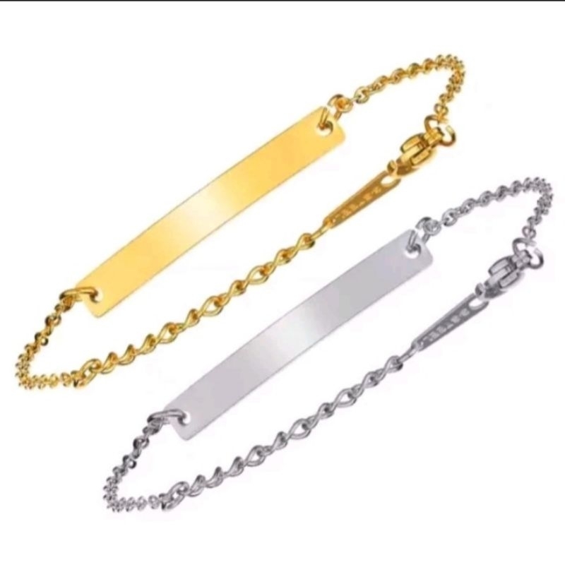 GELANG TITANIUM MODEL RANTAI PLAT.