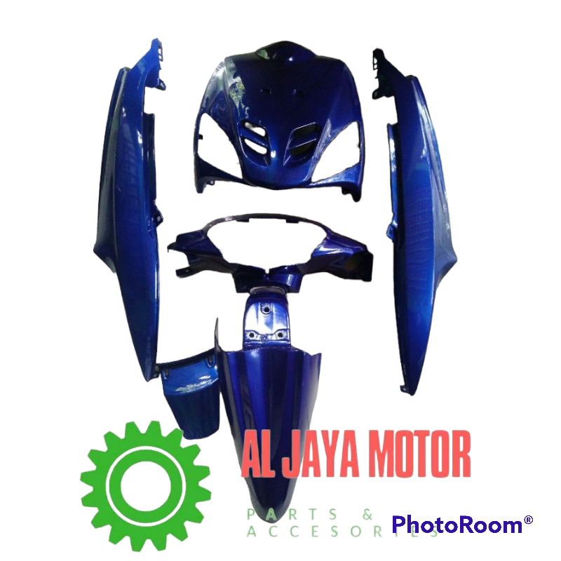 COVER BODY FULL HALUS YAMAHA MIO SPORTY 2005 2006 2007 2008 BIRU / BODY HALUS MIO SPORTY