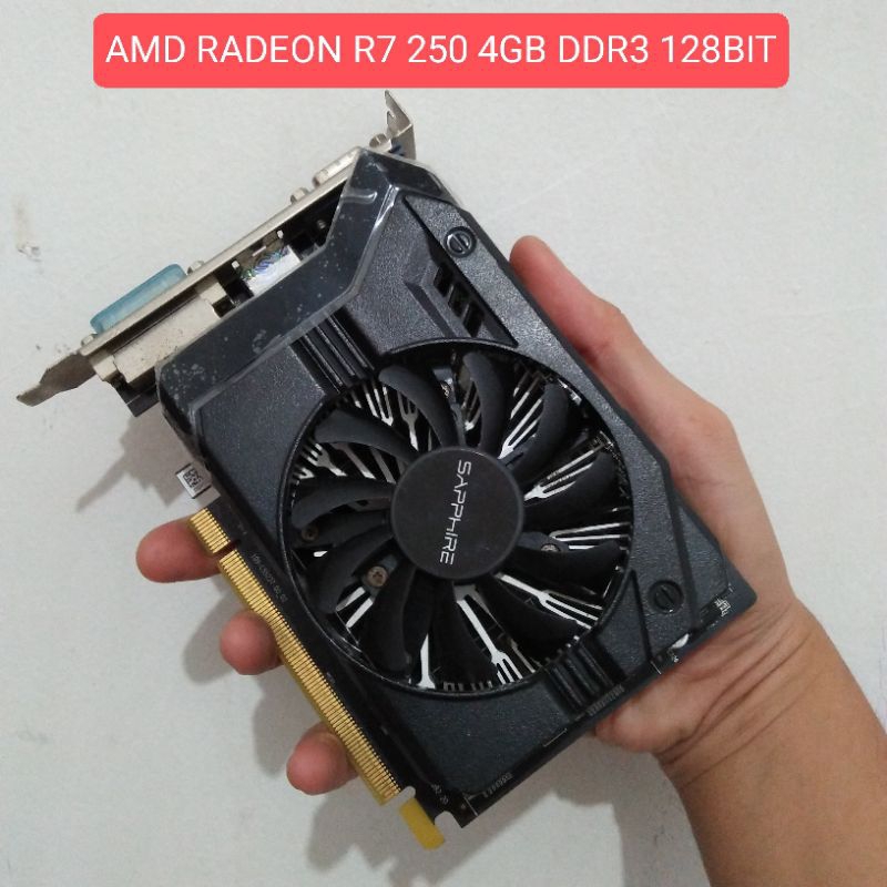 VGA AMD Radeon R7 250 4gb DDR3 128bit/VGA Card Internal R7 250 4GB Sapphire