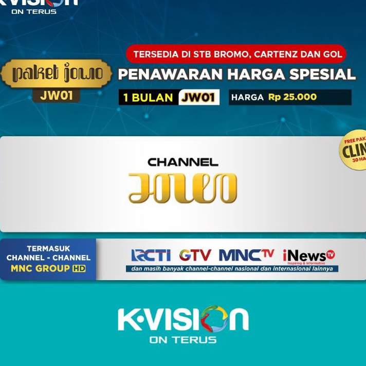 Paket Jowo jw1 Kvision Bromo Cartenz dan GOL