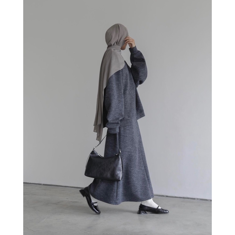 Bonded Zip Maxi Skirt L/xl saba