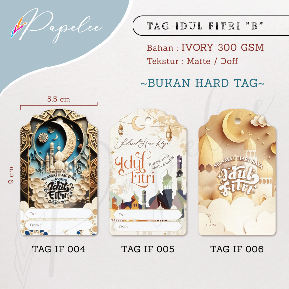 

TAG IDUL FITRI 'B' 5,5 CM X 9 CM TEBAL 300 GSM