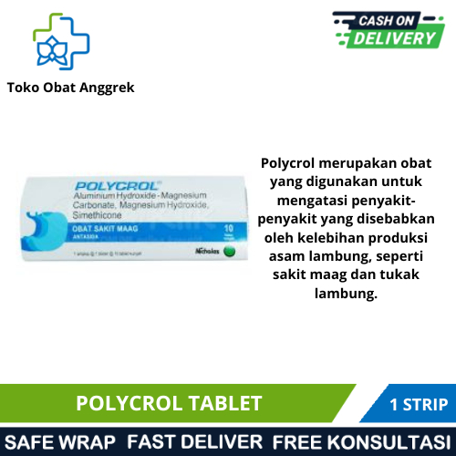 POLYCROL TABLET/OBAT MAAG/OBAT LAMBUNG/OBAT ASAM LAMBUNG