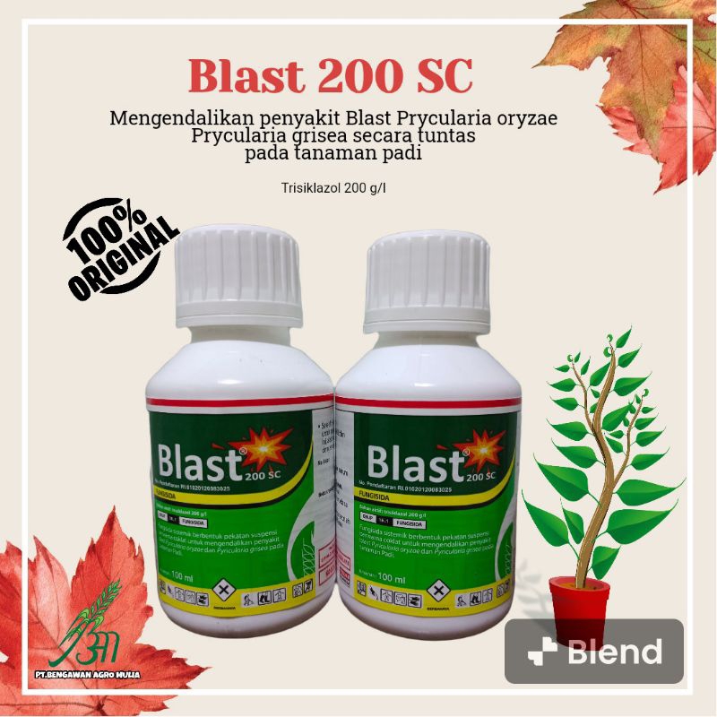 Fungisida Blast 200 SC 100ml Fungisida sistemik untuk mengedalikan penyakit blast pada tanaman padi
