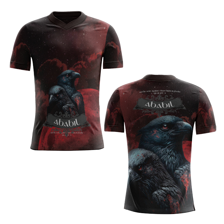 Baju Kaos Burung Ababil 3D Fullprinting Sublimation Terbaru Art 1