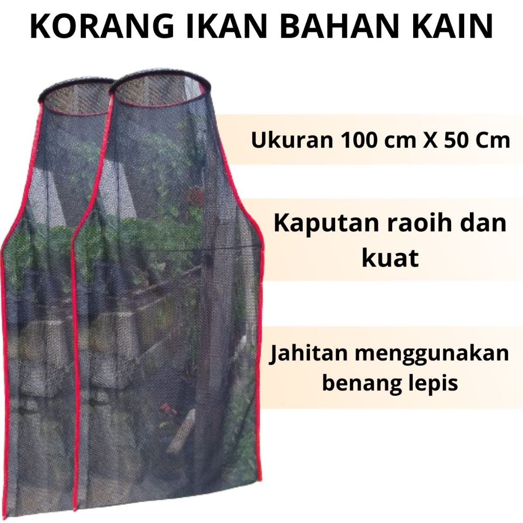 koja korang ikan bahan kain /  Korang koja ikan mas / Korang koja ikan