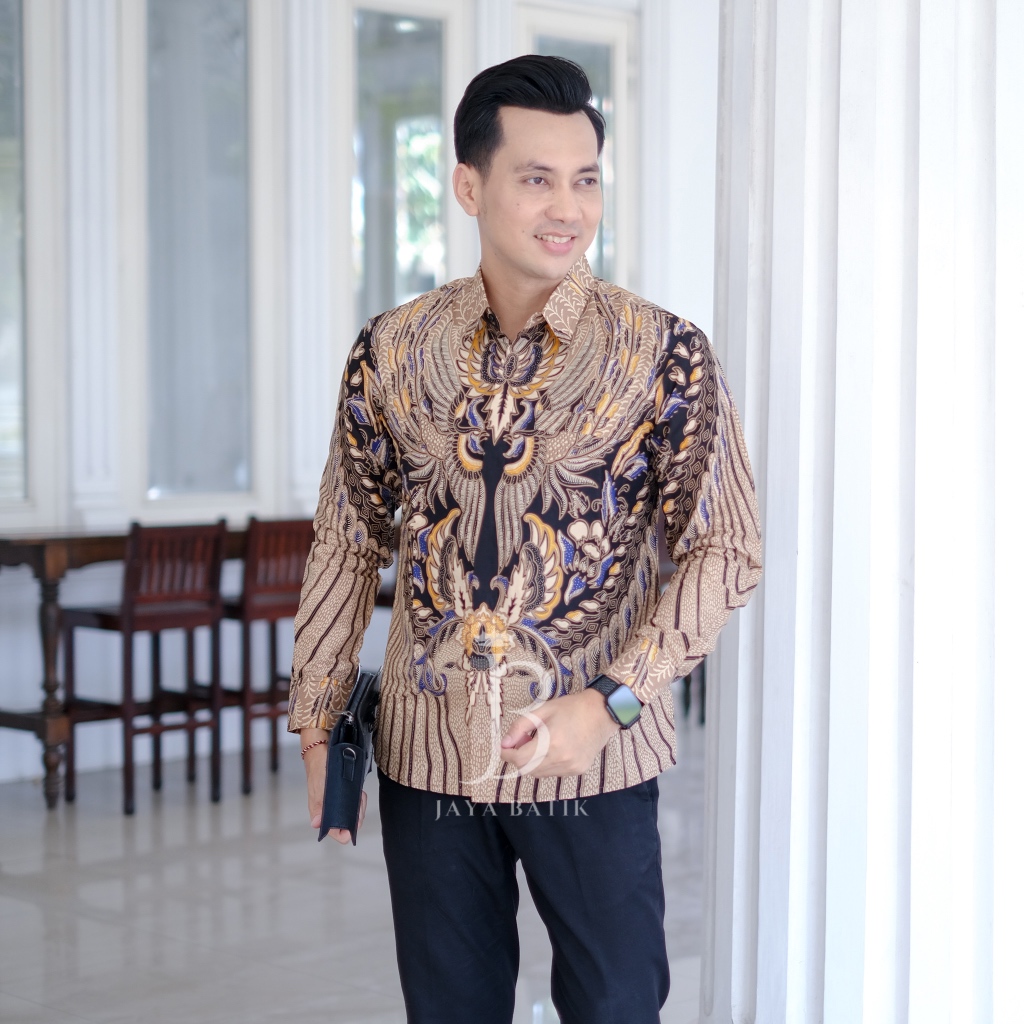 JAYA BATIK / YUDHISTIRA / kemeja batik pria lengan panjang pendek