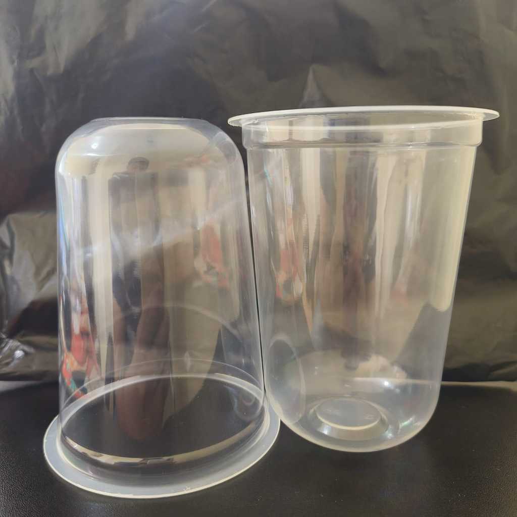 Gelas Plastik Bening Oval Ukuran 18 oz /Pack Cup Kopi Pop ice Oval