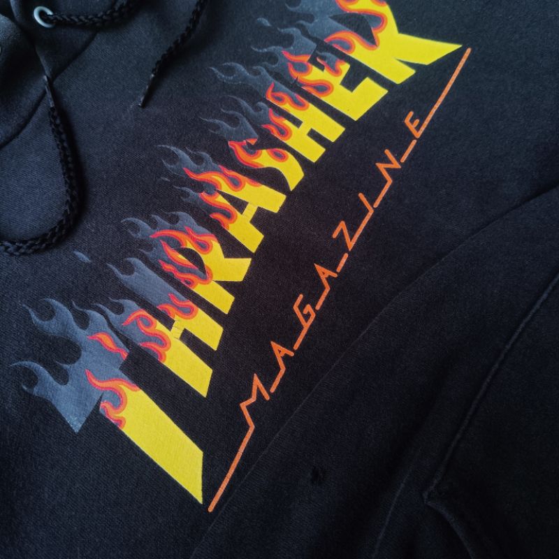 Hoodie thrasher BBQ flame