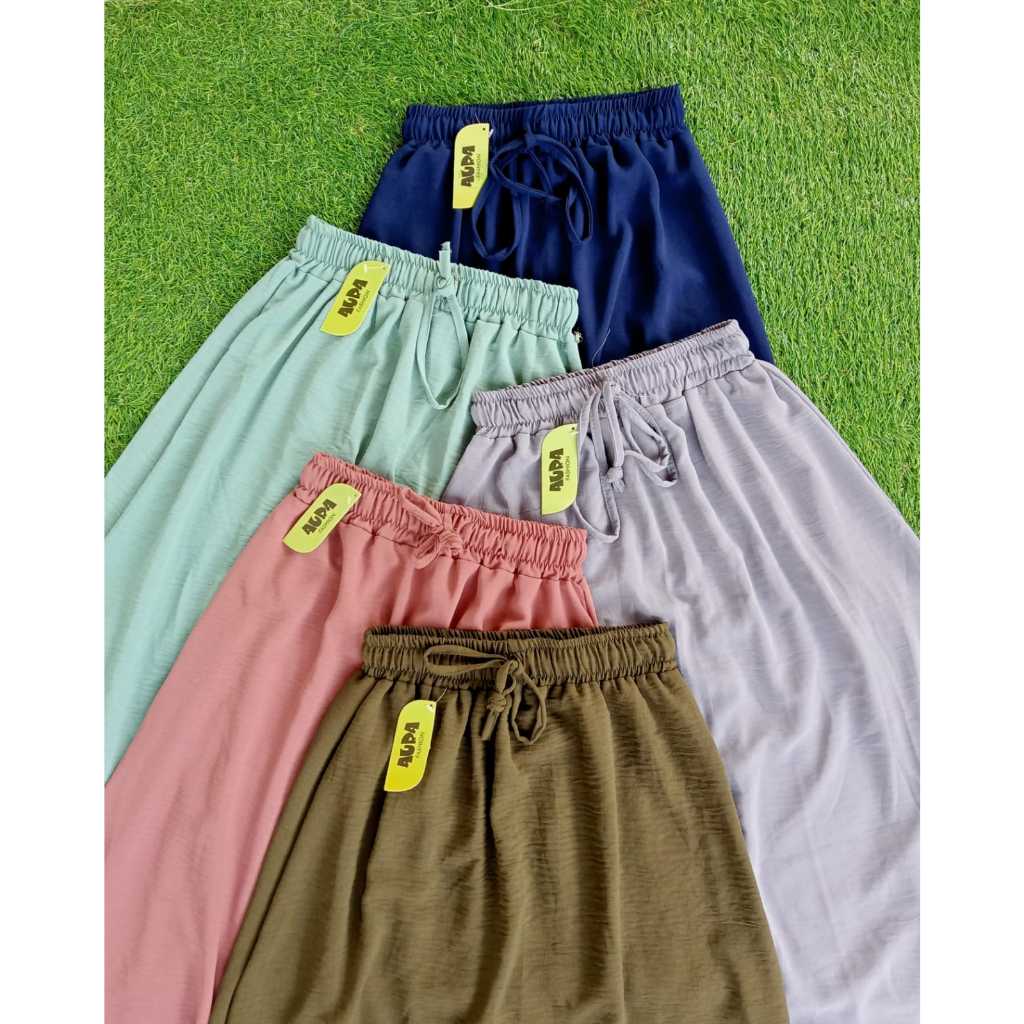 Rok Crinkle Airflow / Rok Panjang Wanita Bahan Crinkle Airflow