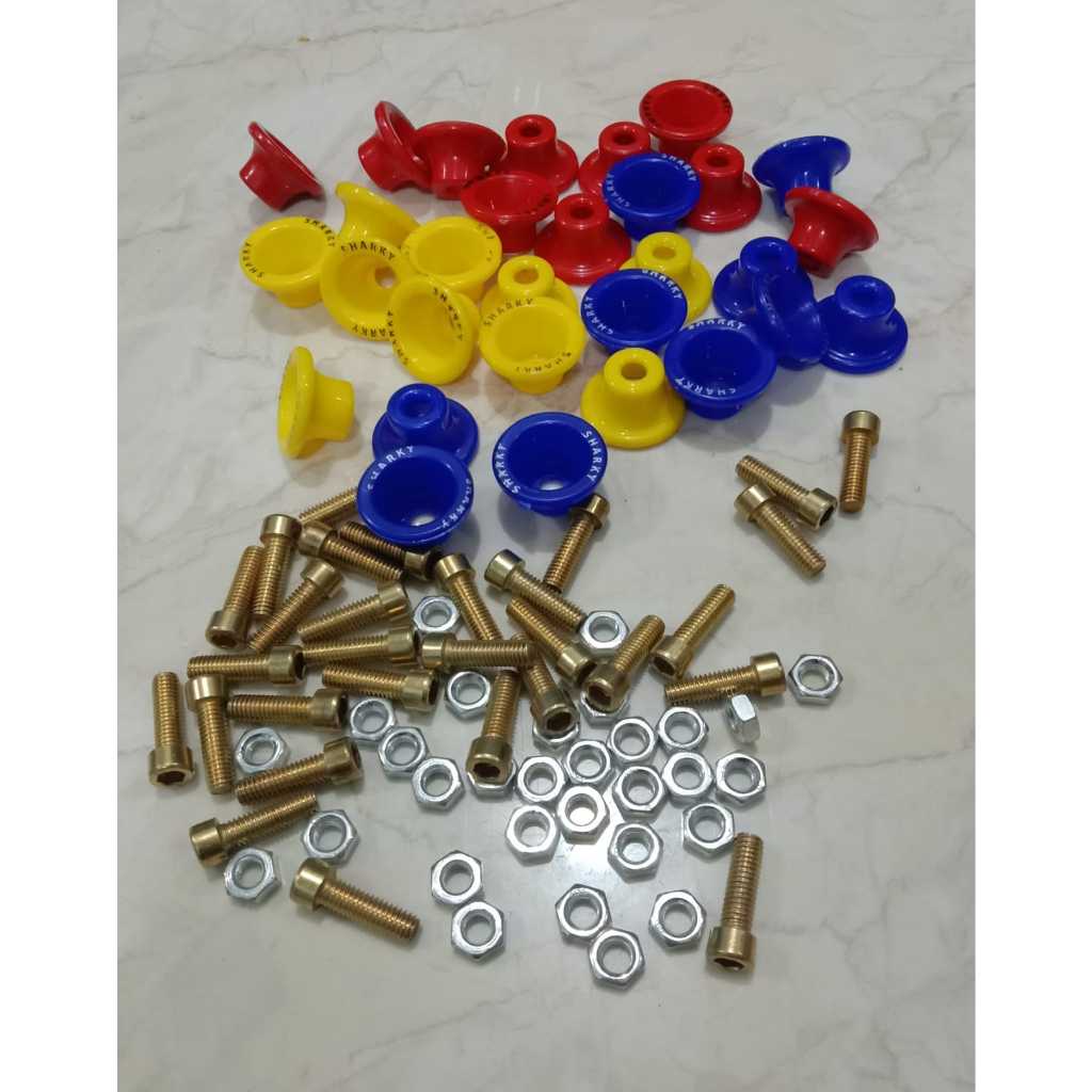 Ring Monel Sharky isi 10 Bahan Plastik+Mur Buat - Variasi Motor