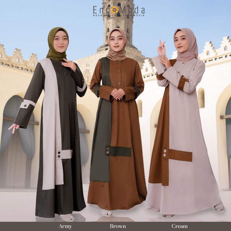Endomoda Cappela gamis katun toyobo premium ori