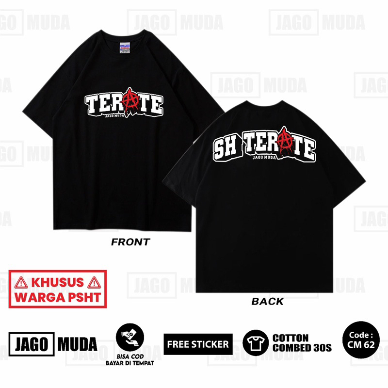 Jagomuda Terate Kaos Psht Sh Terate Simple Distro Terbaru Original Bahan Cotton Combed 24s