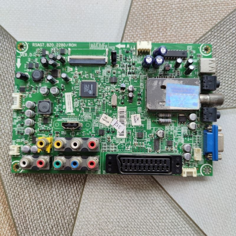 mb ori mainboard LED TV Polytron PLD 24D550 PLD24D550