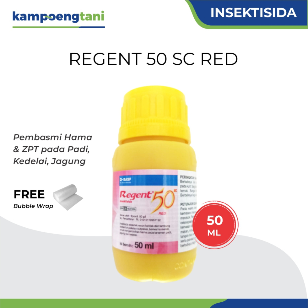 Kampoeng Tani - Regent Red 50SC 50ml Insektisida Sistemik Perlakuan Benih Obat Hama Padi Jagung Kede