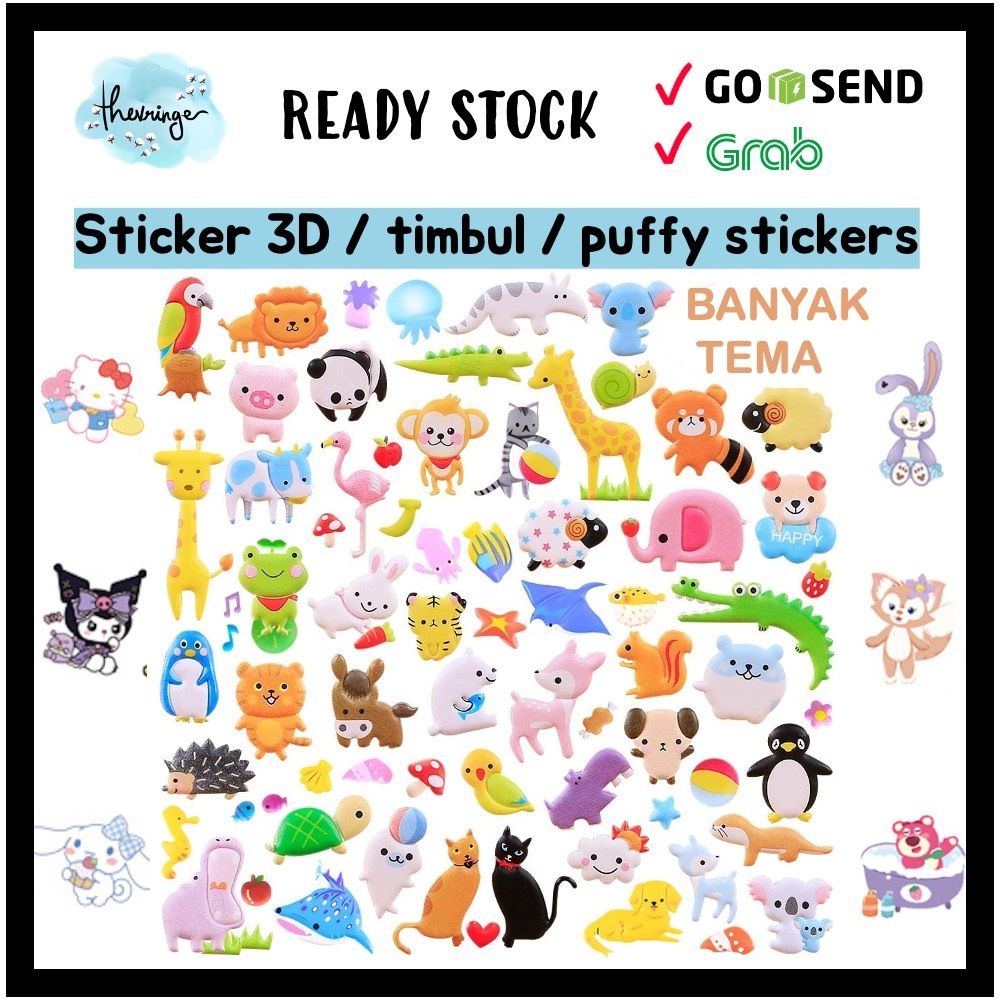 

[Pilih Motif] MURAH 3D STICKER PUFFY STIKER TIMBUL ANAK REWARD STICKER PENGHARGAAN