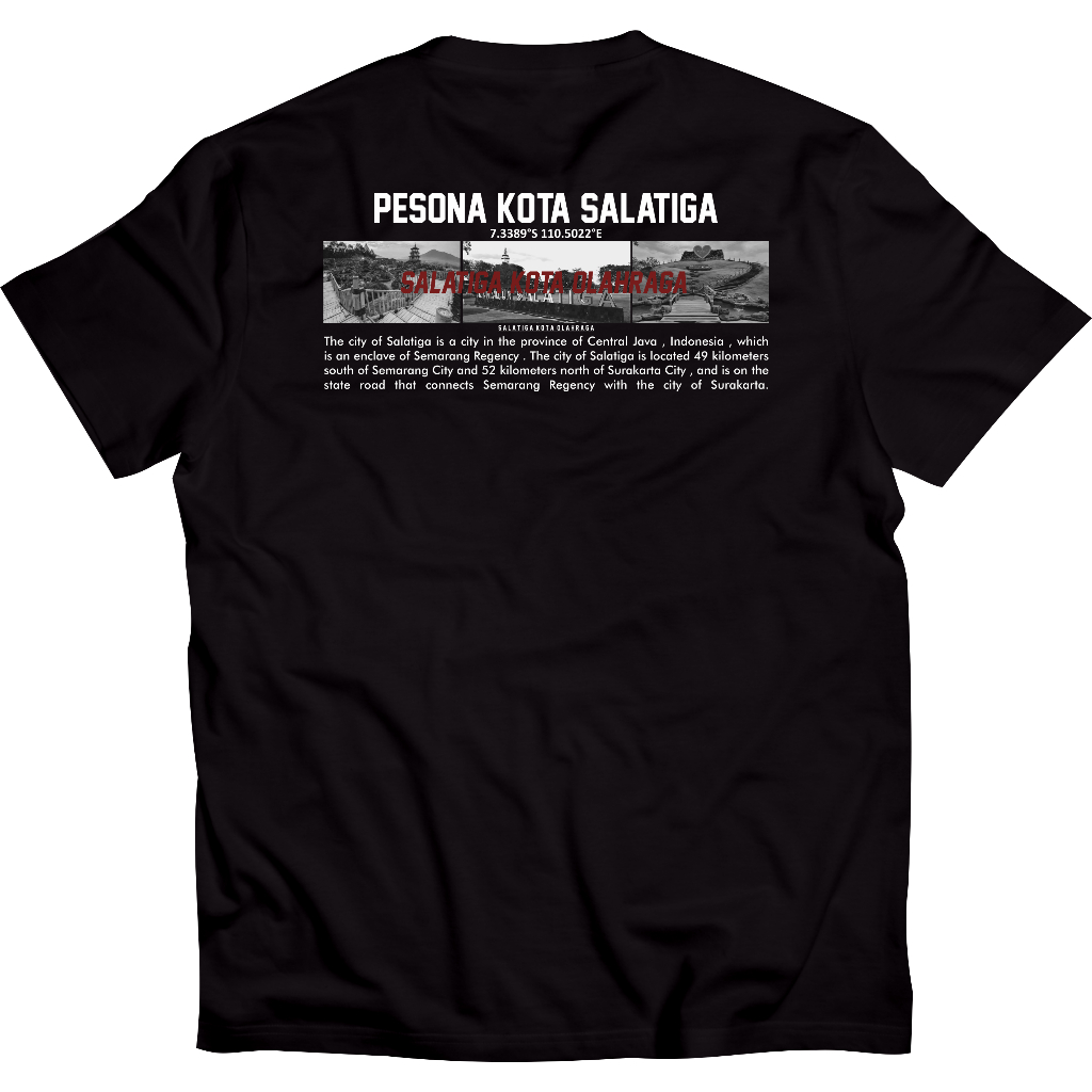 Kaos Pesona Kota Salatiga Tshirt Salatiga Kota Olah Raga