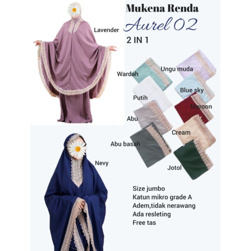 MUKENA RENDA KATUN/MUKENA RENDA/MUKENA WANITA