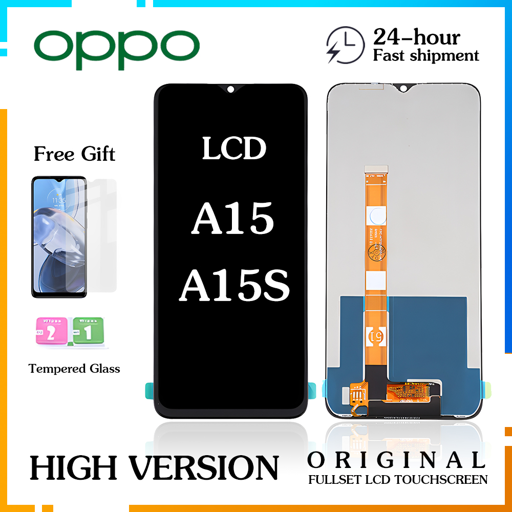 LCD TOUCHSCREEN  OPPO A15 A15S Complete Original. Oppo