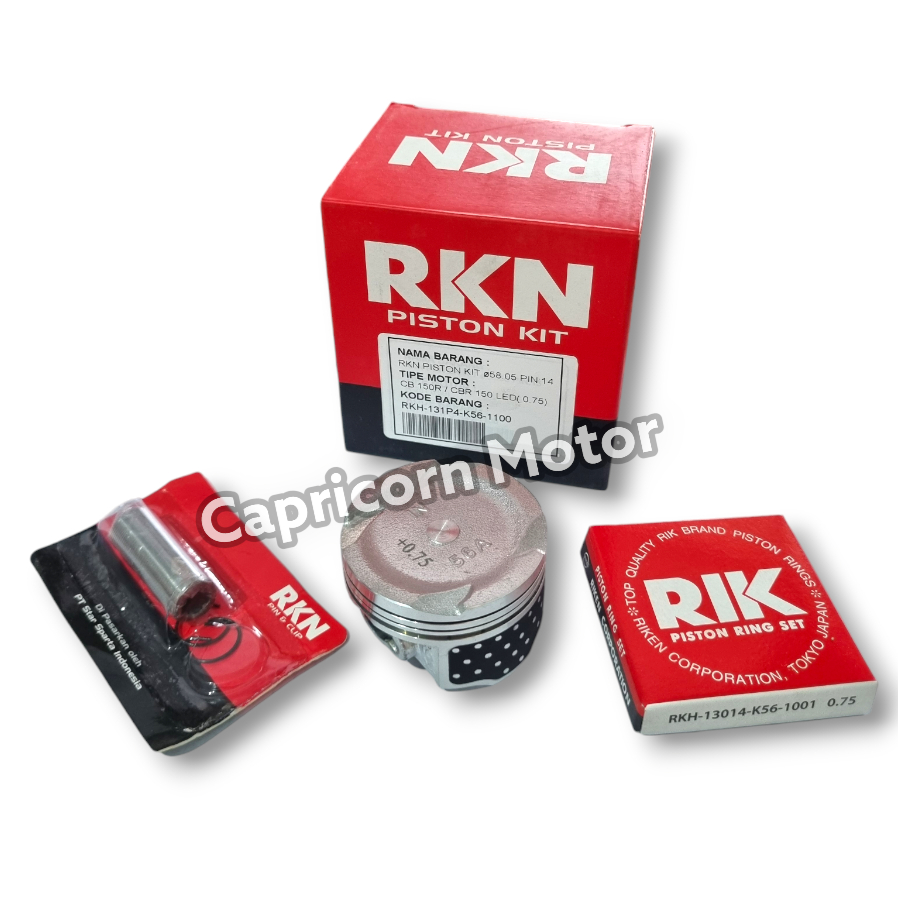 Piston Kit CB CBR SONIC 150 FI INJEKSI LED NEW RKN oversize STD 25 50 75 100