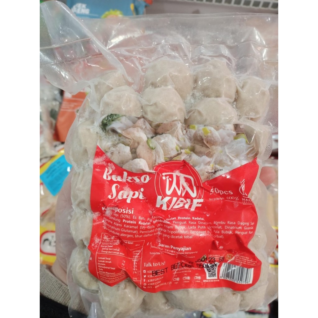 

KIBIF BAKSO SAPI REG 50 PCS 600 GR