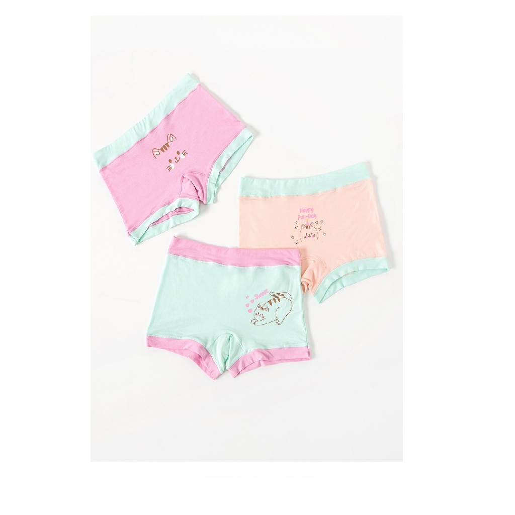 Young Curves Panty Kids Purrfect Meow Cotton C24-100169 - Blue, M