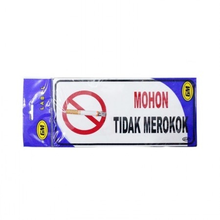 GM LABEL 3D MOHON TIDAK MEROKOK LM-112 MEDIUM