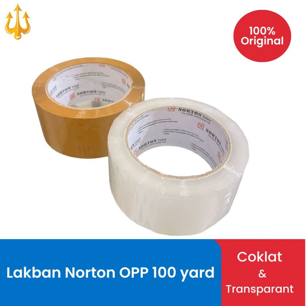 Lakban Norton Opp 100 yard harga 1 pc termurah