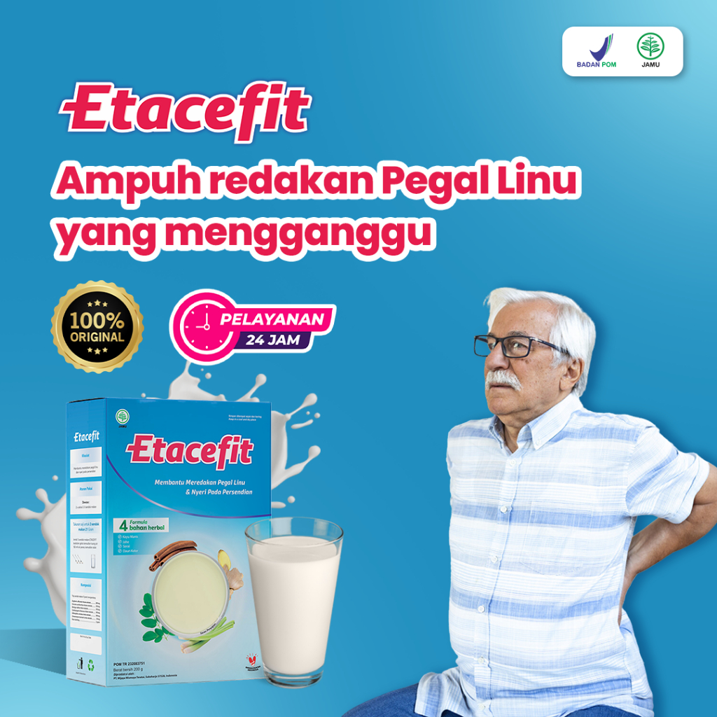 

Etacefit Susu Etawa Herbal Efektif Redakan Pegal Linu dan Nyeri Persendian BPOM