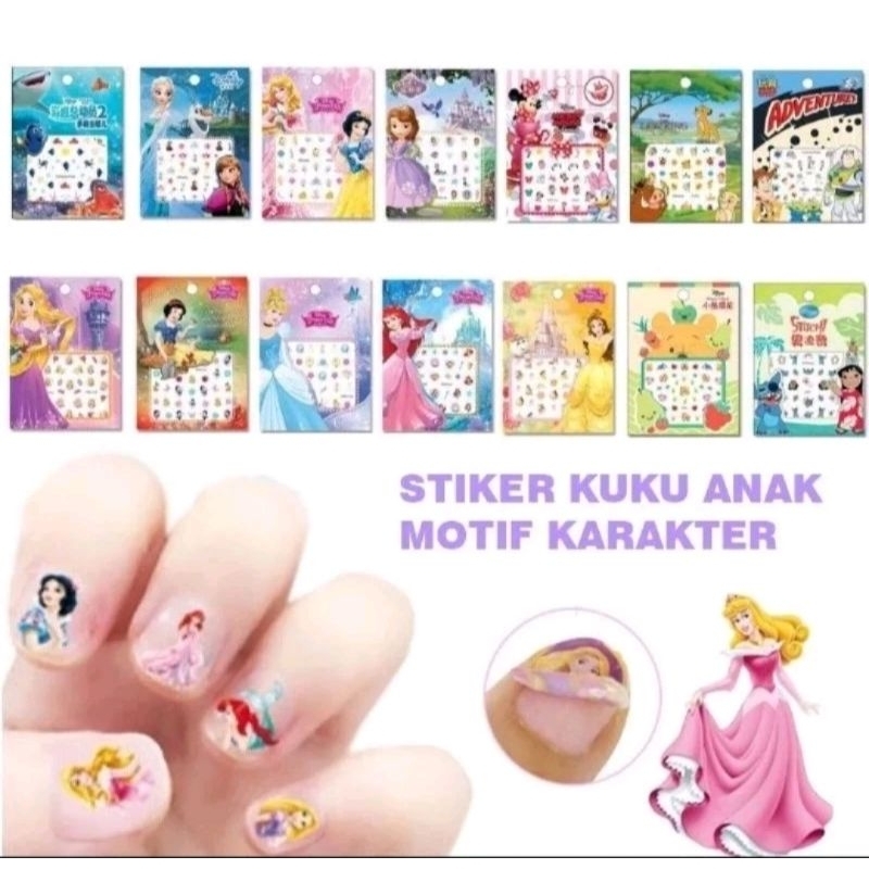 Stiker kuku Mainan Anak / Mainan Anak stiker kuku