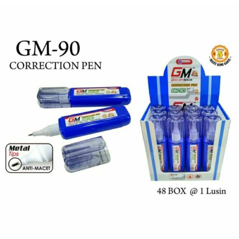 

CORRECTION PEN TIPEX GM 90 BIru ANTI MACET