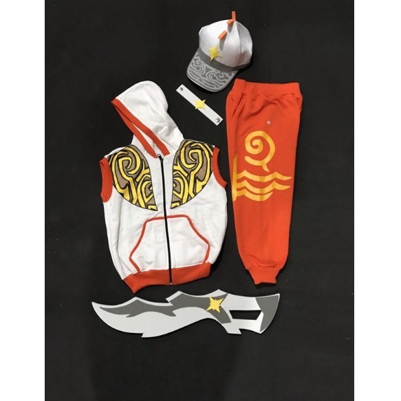 ✱ setelan boboiboy solar plus topi gelang dan pedang besar ♖