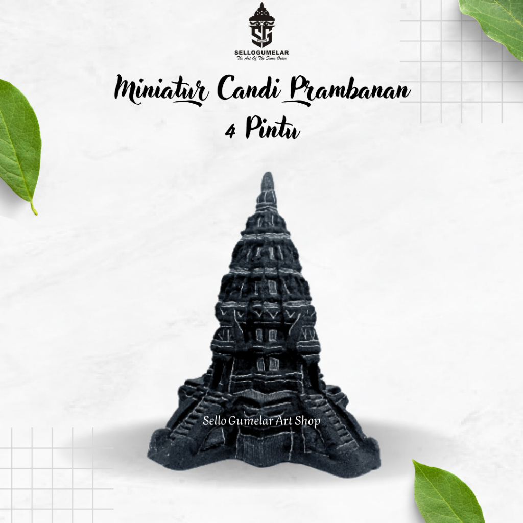 Miniatur Candi Prambanan 4 Pintu || Pajangan || Dekorasi Rumah || Hiasan Aquarium || Patung