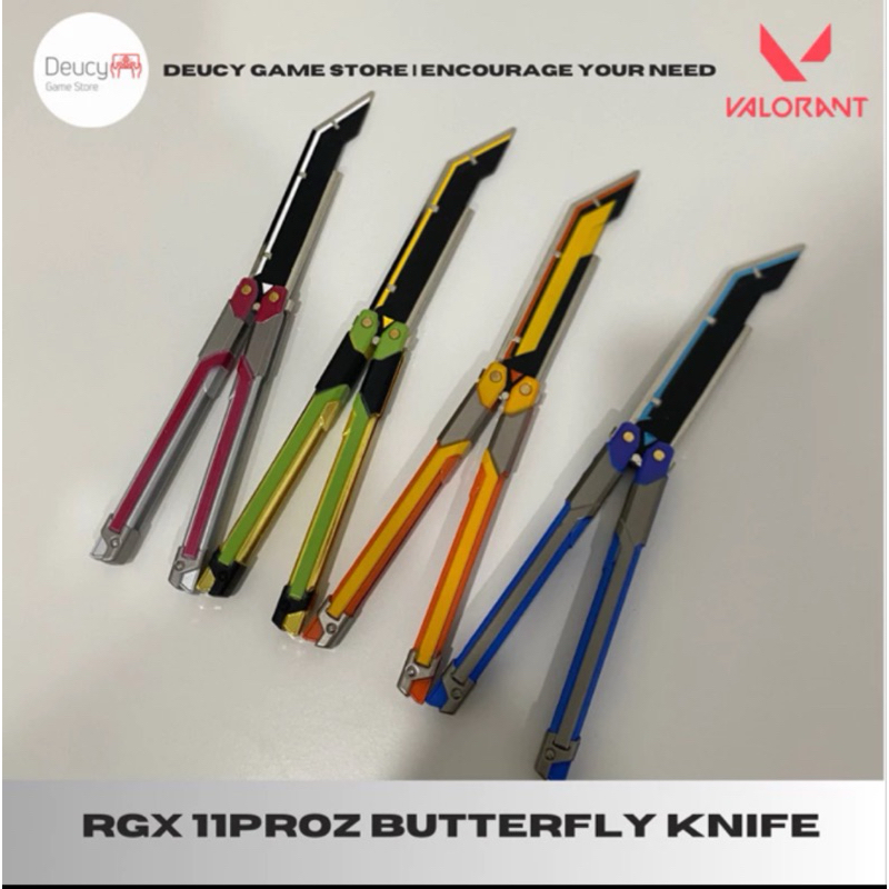 Life Size Valorant Knife RGX Butterfly | Reaver Karambit | Ion Karambit | Champions Knife | Jett Kun