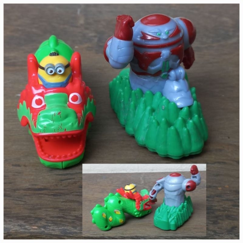 Figure set Dragon Rider MinionRise of Gru 2 + Giant Eggman Sonic 2
