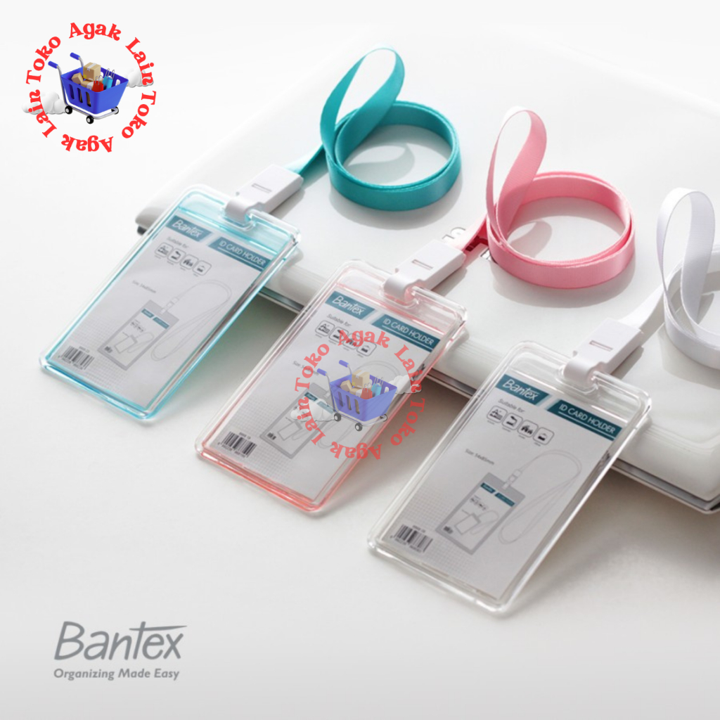

Bantex Transparent ID Card Holder Lanyard Potrait 8868
