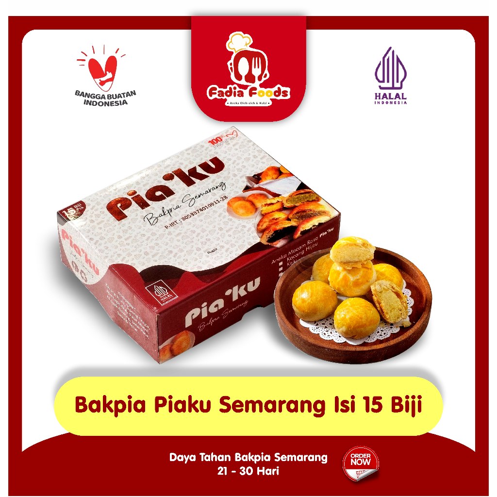 

Bakpia Piaku Semarang Kemasan Premium - Isi 15 Biji