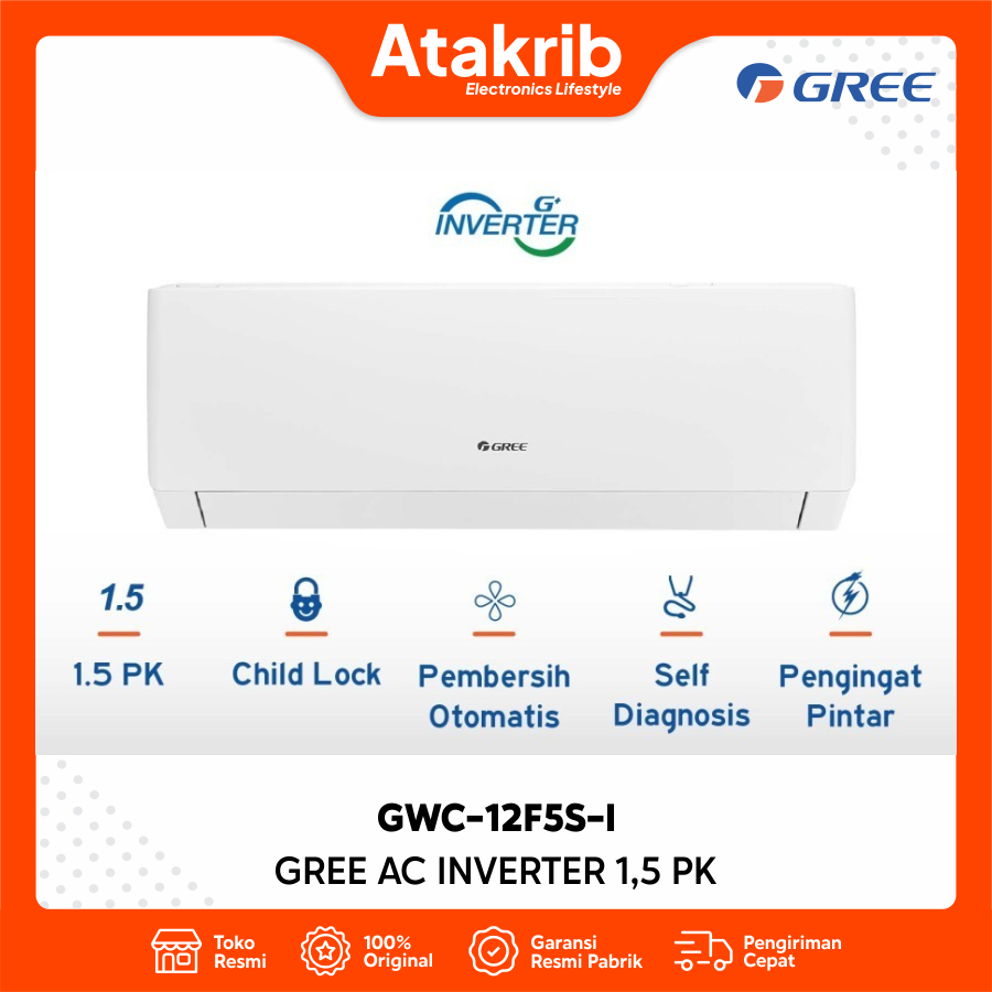 GREE AC INVERTER 1,5 PK GWC-12F5S-I GWC-12F5S