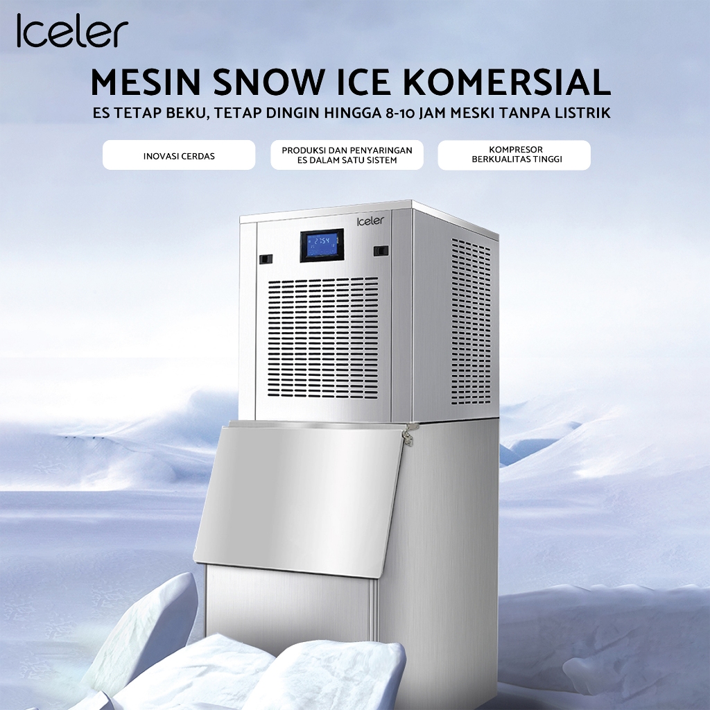 Iceler ICE-300 Mesin Es Flake 300KG|24JAM Hotpot, Seafood & Restoran