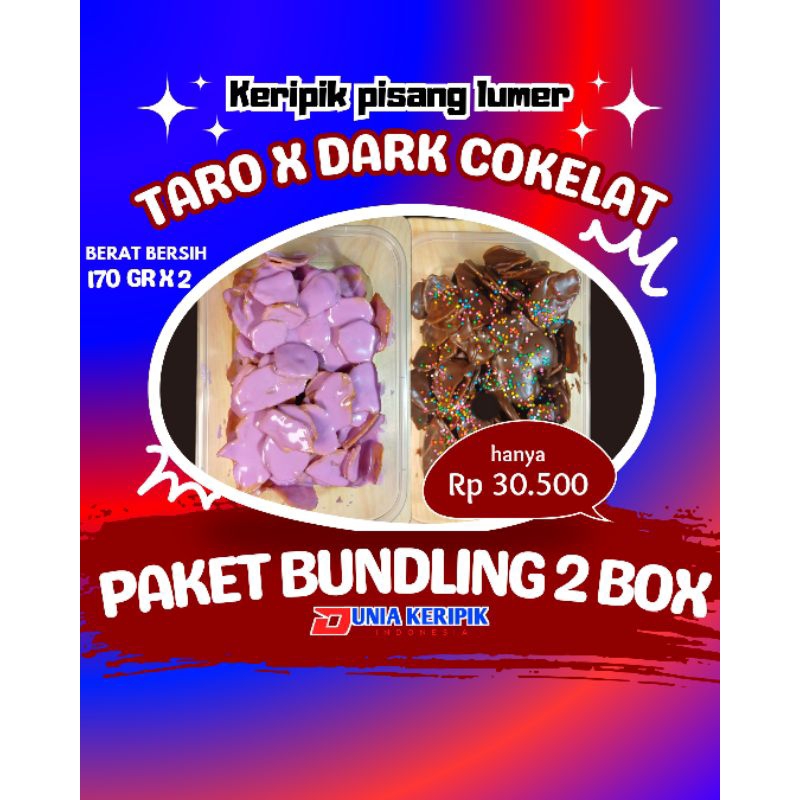 

paket bundling 2 box 170gr X 2 by:dunia keripik indonesia